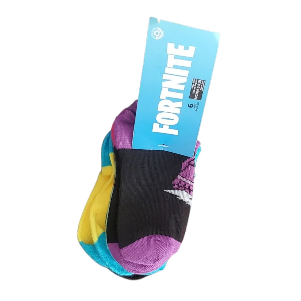Boy's Fortnite Socks 6-Pack S (4.5-8.5)